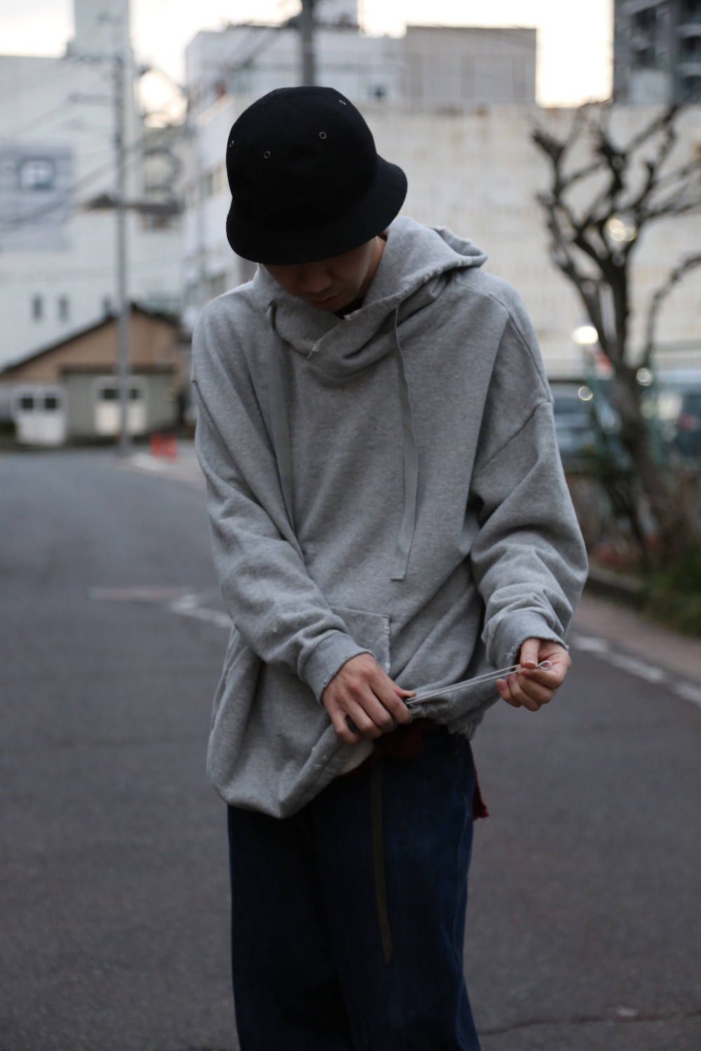 Dulcamara ダメージSWパーカー(Gray)スタイル.2019.2.10.