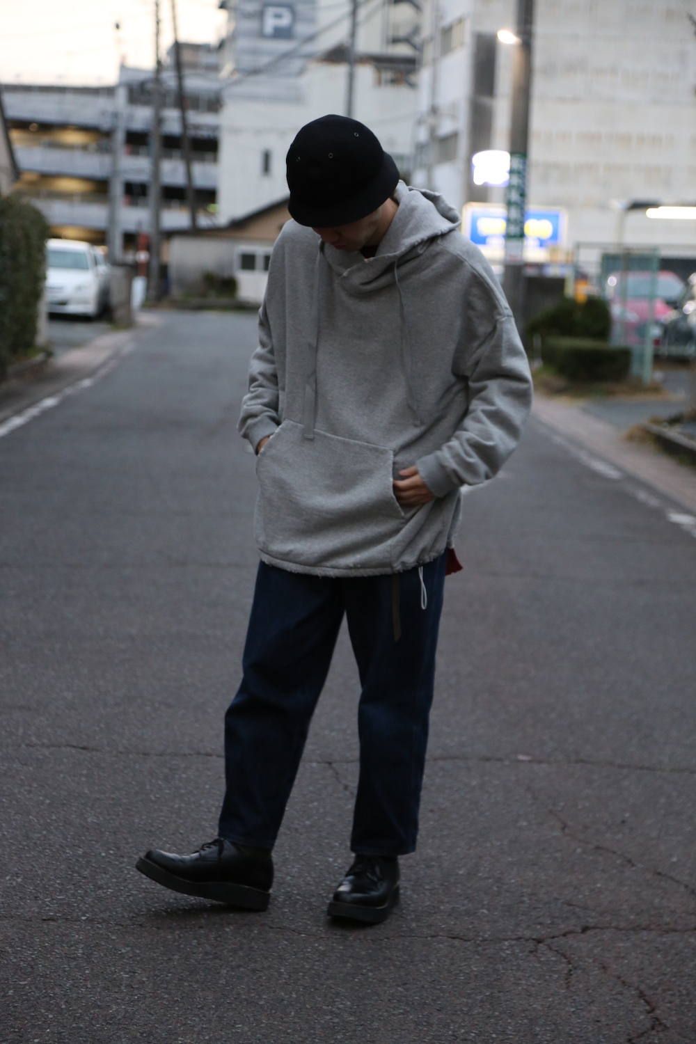 Dulcamara ダメージSWパーカー(Gray)スタイル.2019.2.10.
