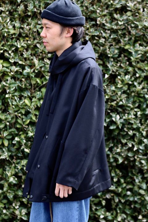 ドゥルカマラ よそいきフードスロープショートCT"BLACK" Style.2019.3.20.