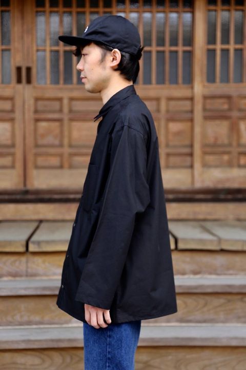 Graphpaper(グラフペーパー)Typewriter L/S Box Shirt"BLACK"Style.2019.3.13.