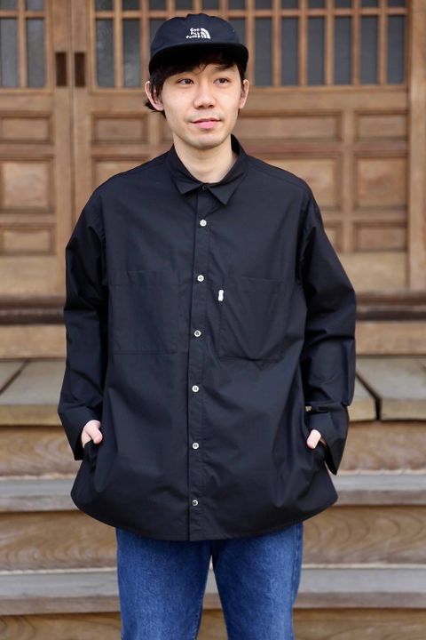 Graphpaper(グラフペーパー)Typewriter L/S Box Shirt"BLACK"Style.2019.3.13.