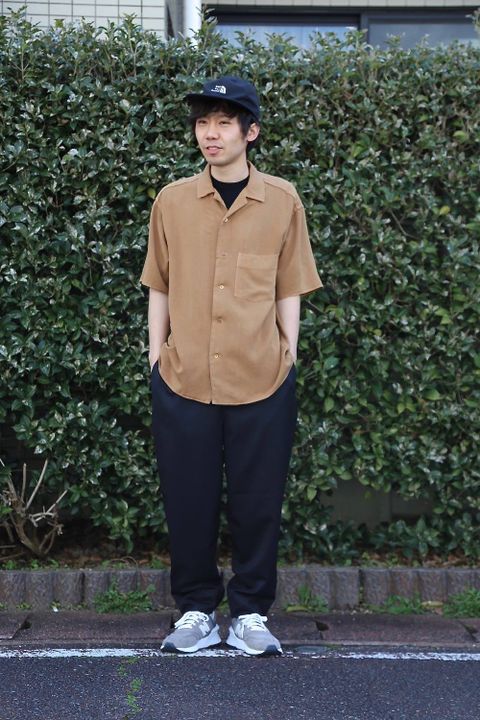 Graphpaper ソフトキュプラオープンカラーシャツ"BROWN"Style.2019.3.24.