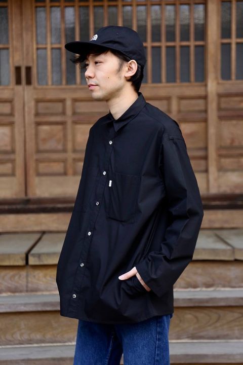 Graphpaper(グラフペーパー)Typewriter L/S Box Shirt"BLACK"Style.2019.3.13.
