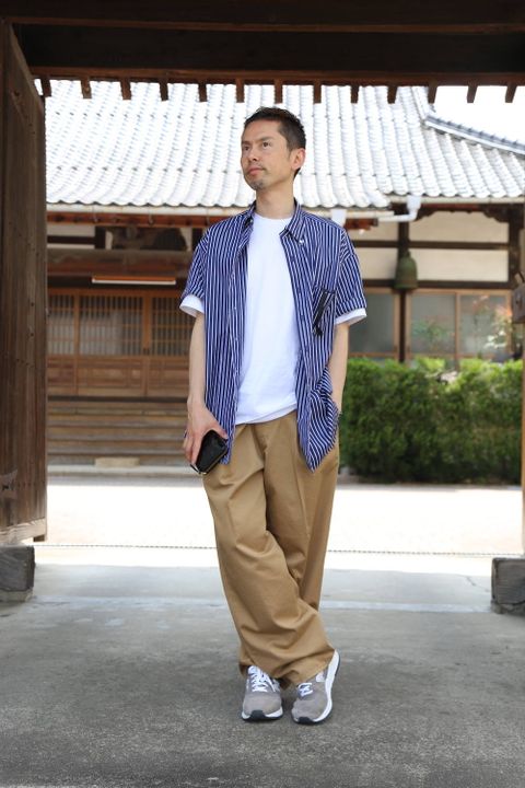 Graphpaper THOMAS MASON S/S B.D Box Shirtスタイル2019.4.23.