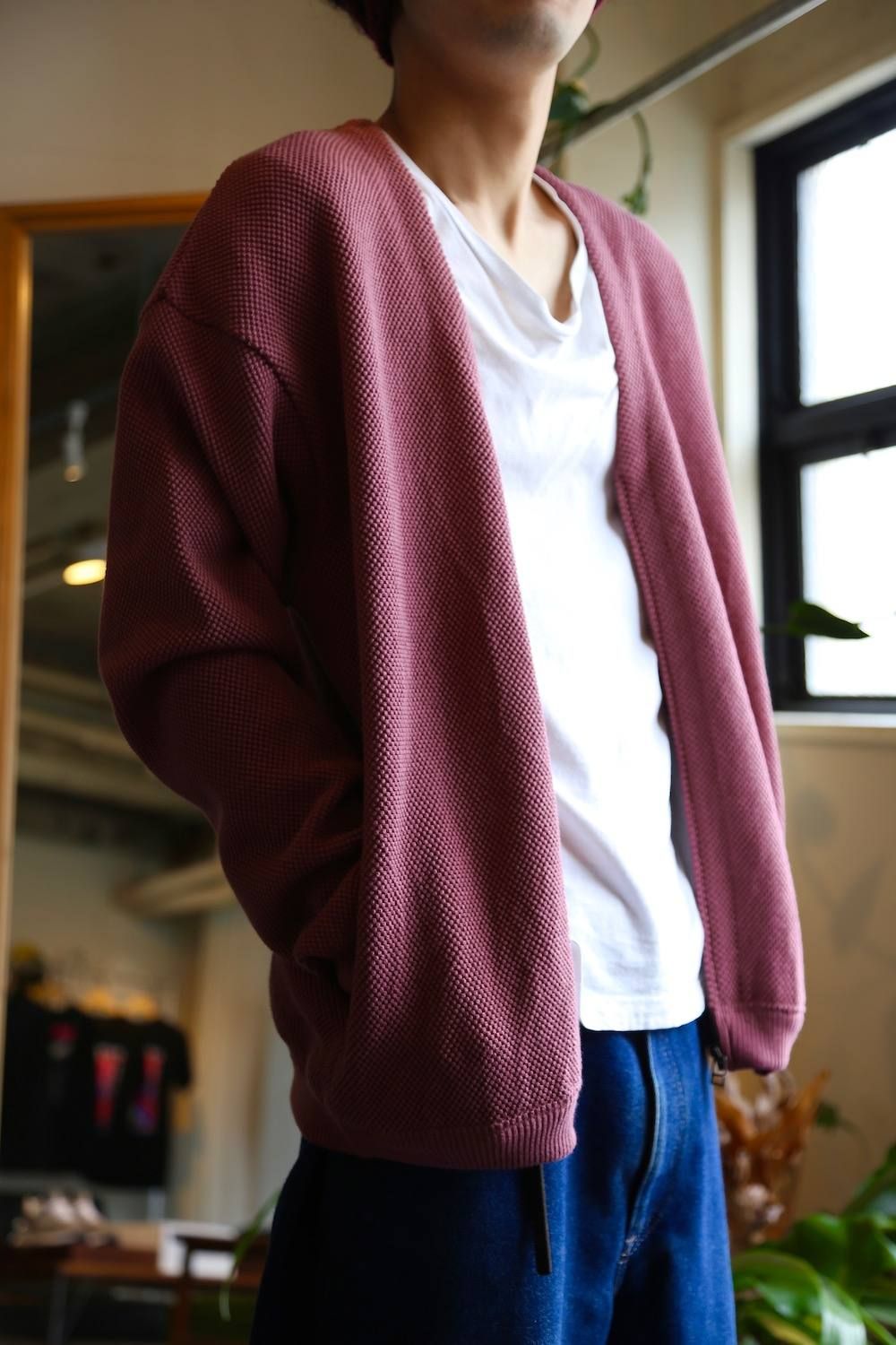 crepuscule(クレプスキュール)moss stich cardigan.Style.2019.4.11.