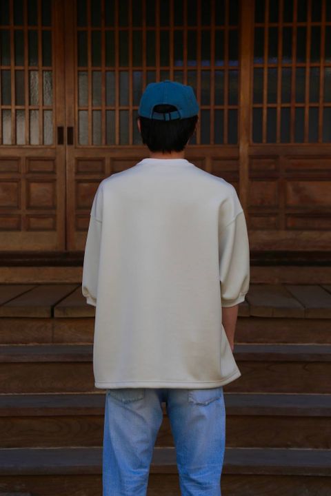 DIGAWEL DOUBLE-KNIT S/S P/O"BEIGE"Style.2019.4.6.