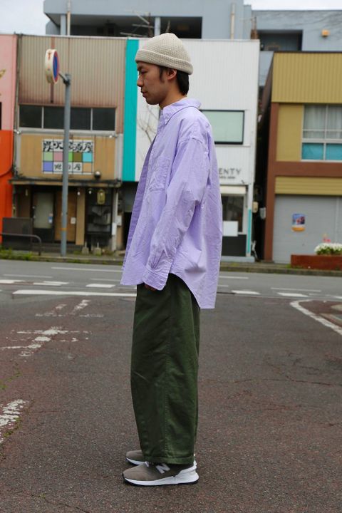 Graphpaper オックスフォードボタンダウンシャツ-Oxford L/S B.D Box Shirt"LAVENDER"Style.2019.4.14.
