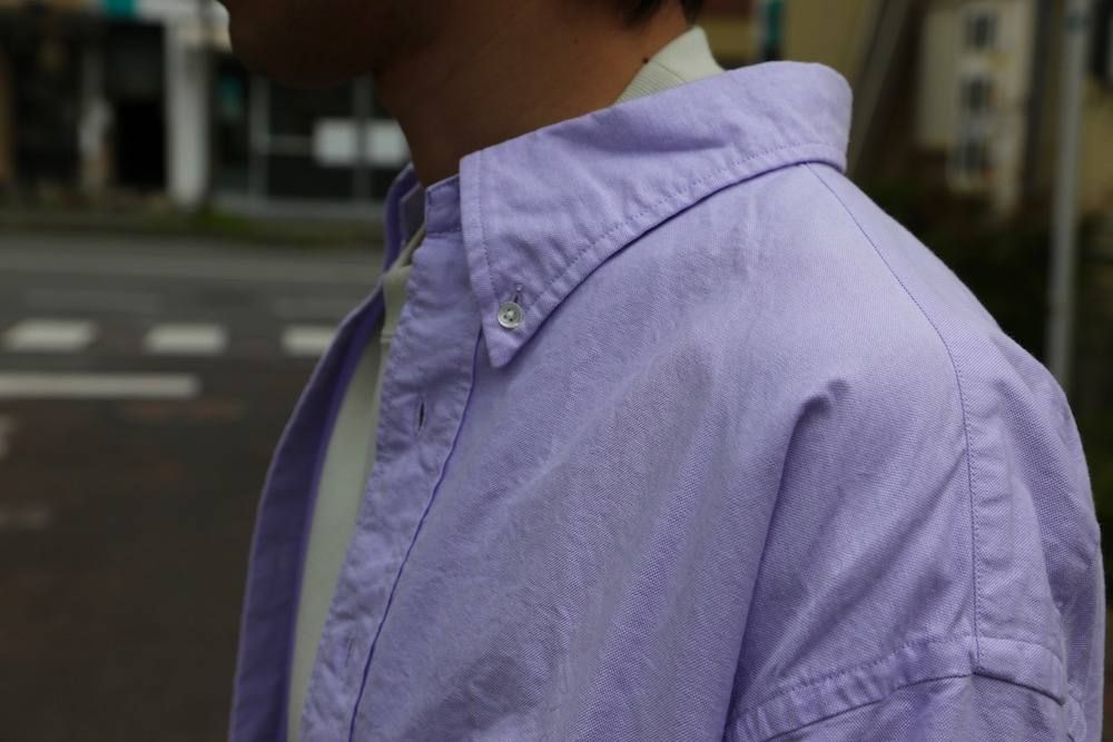 Graphpaper オックスフォードボタンダウンシャツ-Oxford L/S B.D Box Shirt"LAVENDER"Style.2019.4.14.