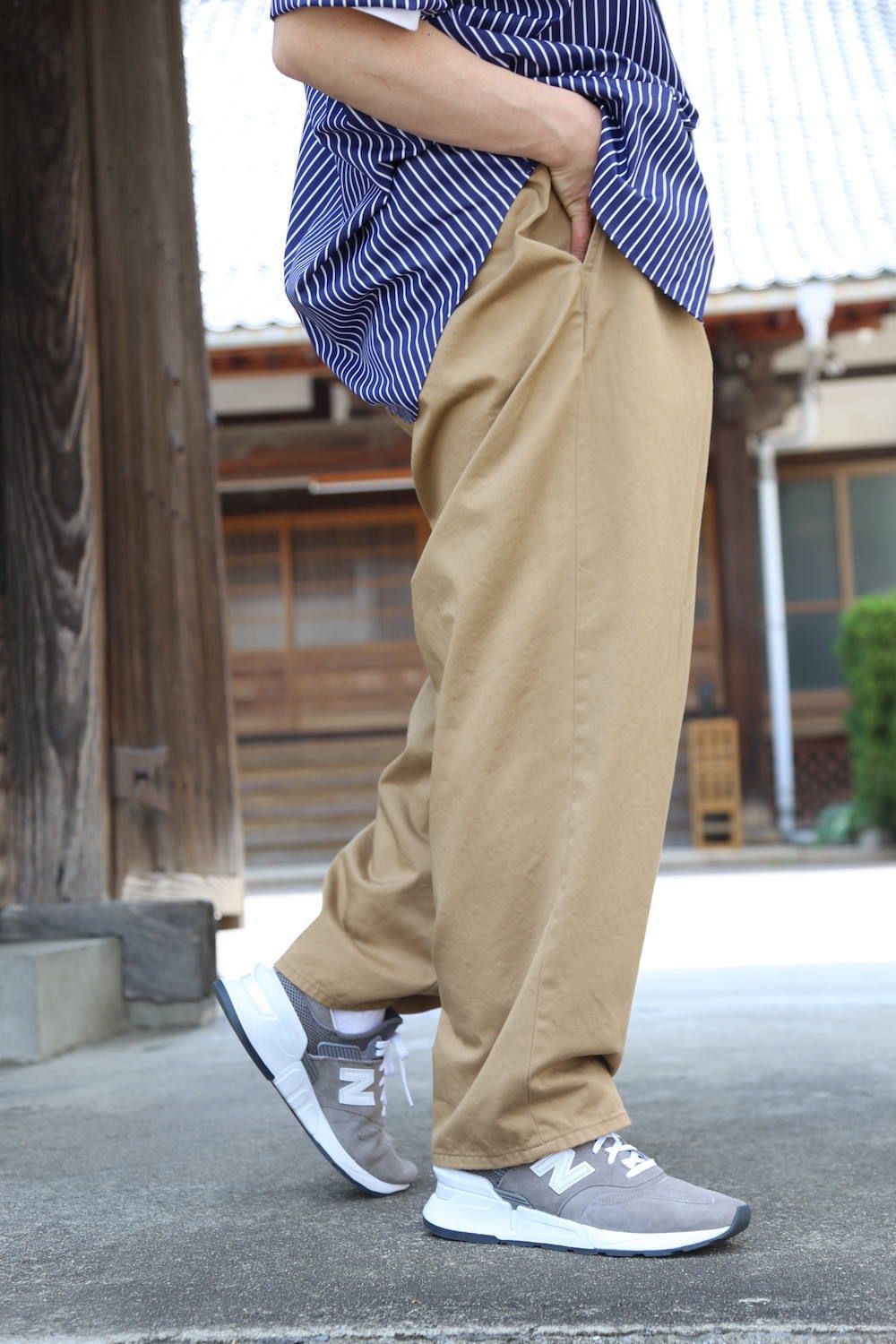 Graphpaper THOMAS MASON S/S B.D Box Shirtスタイル2019.4.23.