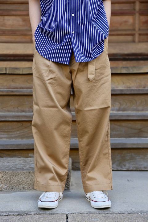 Graphpaper(グラフペーパー)THOMAS MASON S/S B.D Box Shirt"NAVY ST"&Chino Belted Pants  Style.2019.4.21.