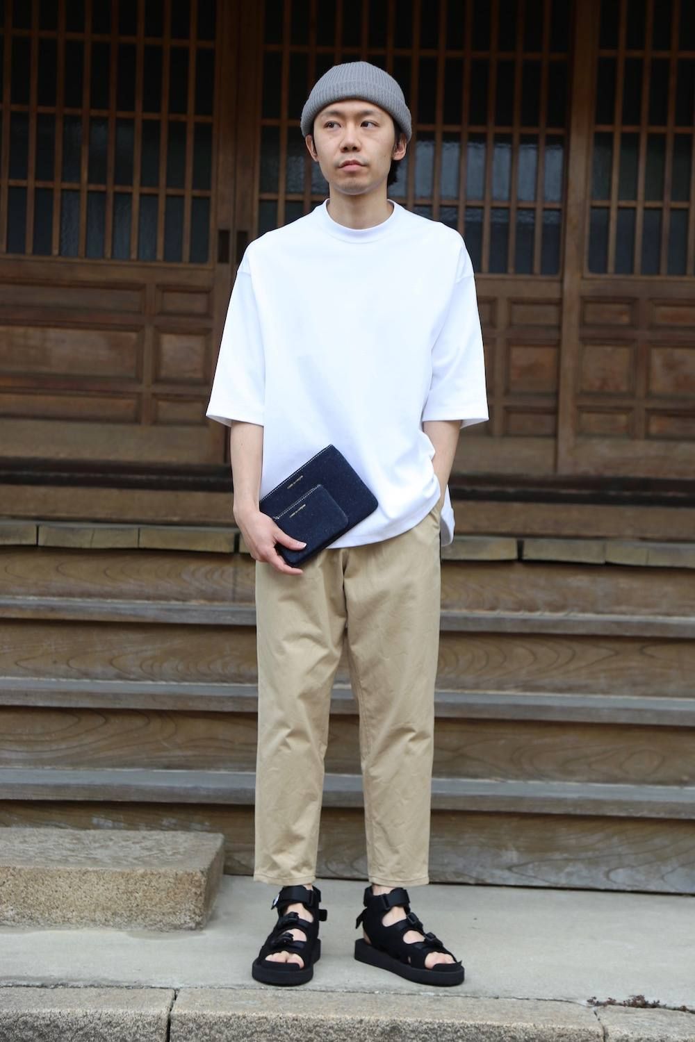 DIGAWEL SHORT-LENGTH S/S②"WHITE"Style.2019.4.19.