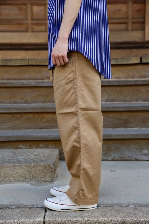 Graphpaper(グラフペーパー)THOMAS MASON S/S B.D Box Shirt"NAVY ST"&Chino Belted Pants  Style.2019.4.21.