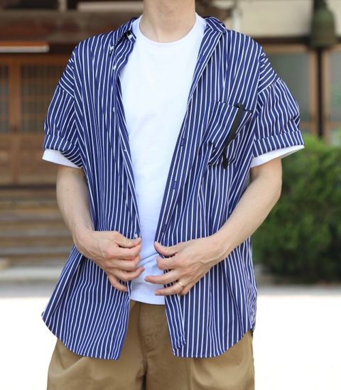 Graphpaper THOMAS MASON S/S B.D Box Shirtスタイル2019.4.23.