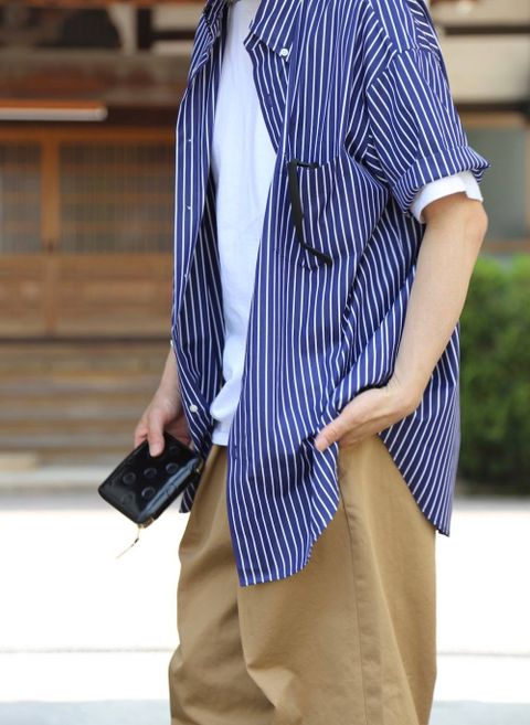 Graphpaper THOMAS MASON S/S B.D Box Shirtスタイル2019.4.23.