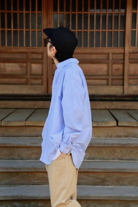 Graphpaper Oxford L/S B.D Box Shirt"BLUE"MIX.Style.2019.4.6.