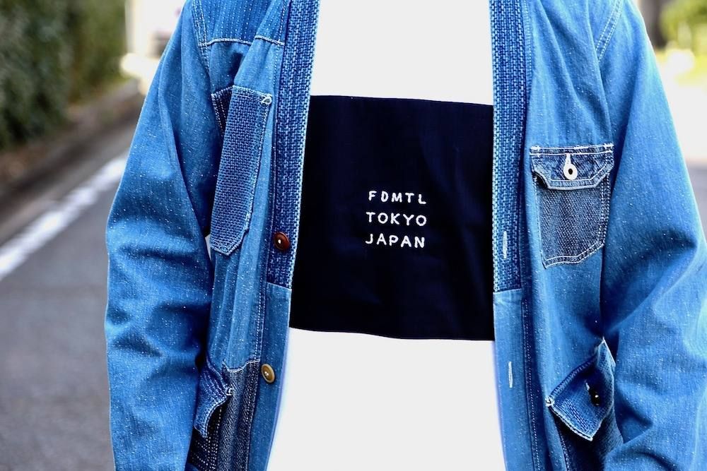 FDMTL SQUARE SASHIKO TEE style.2019.4.10.