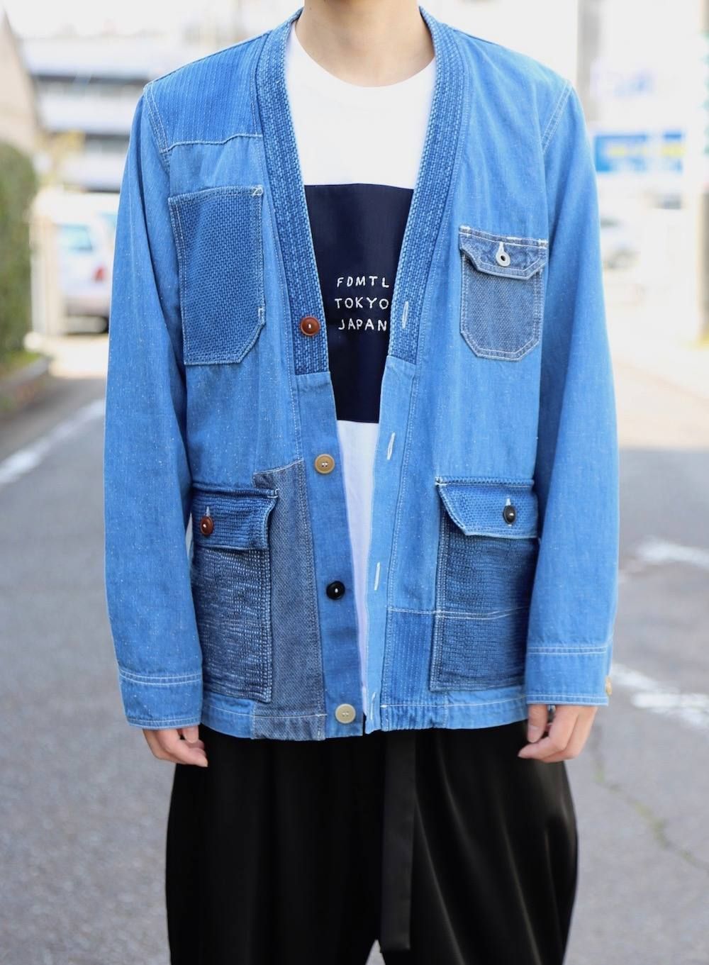 FDMTL SQUARE SASHIKO TEE style.2019.4.10.
