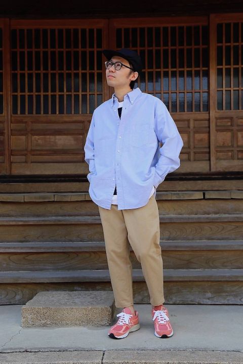 Graphpaper Oxford L/S B.D Box Shirt"BLUE"MIX.Style.2019.4.6.