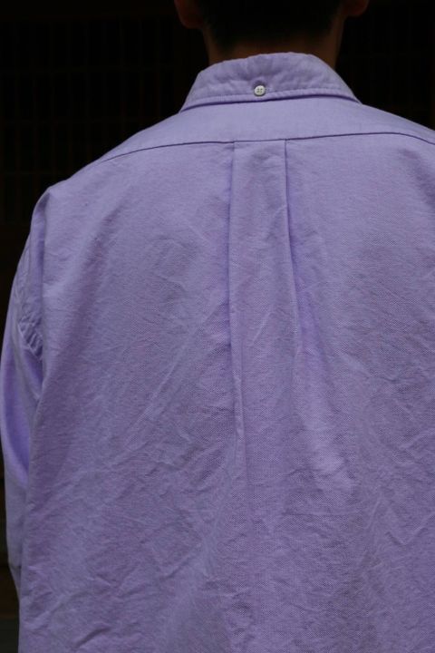 Graphpaper(グラフペーパー)オックスフォードボタンダウンシャツ-Oxford L/S B.D Box Shirt"LAVENDER"Style.2019.4.28.
