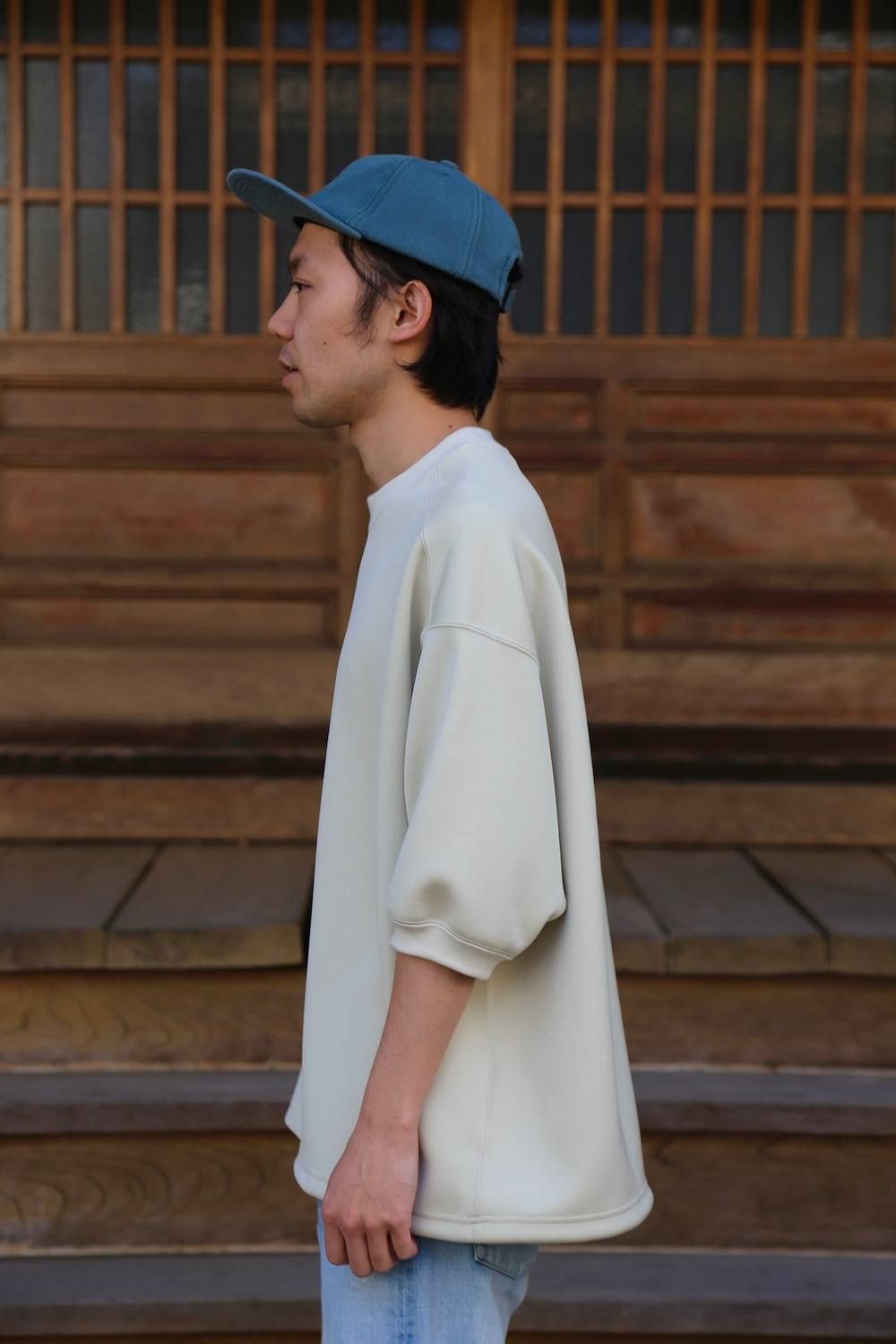 DIGAWEL DOUBLE-KNIT S/S P/O"BEIGE"Style.2019.4.6.