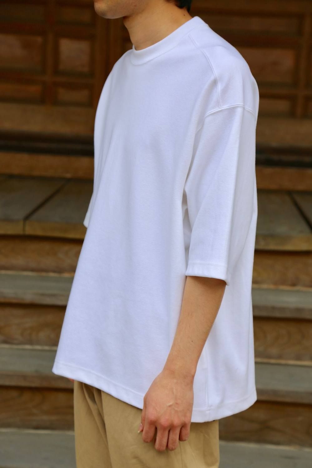 DIGAWEL SHORT-LENGTH S/S②"WHITE"Style.2019.4.19.