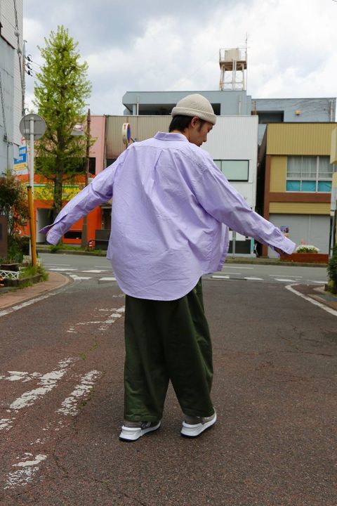 Graphpaper オックスフォードボタンダウンシャツ-Oxford L/S B.D Box Shirt"LAVENDER"Style.2019.4.14.