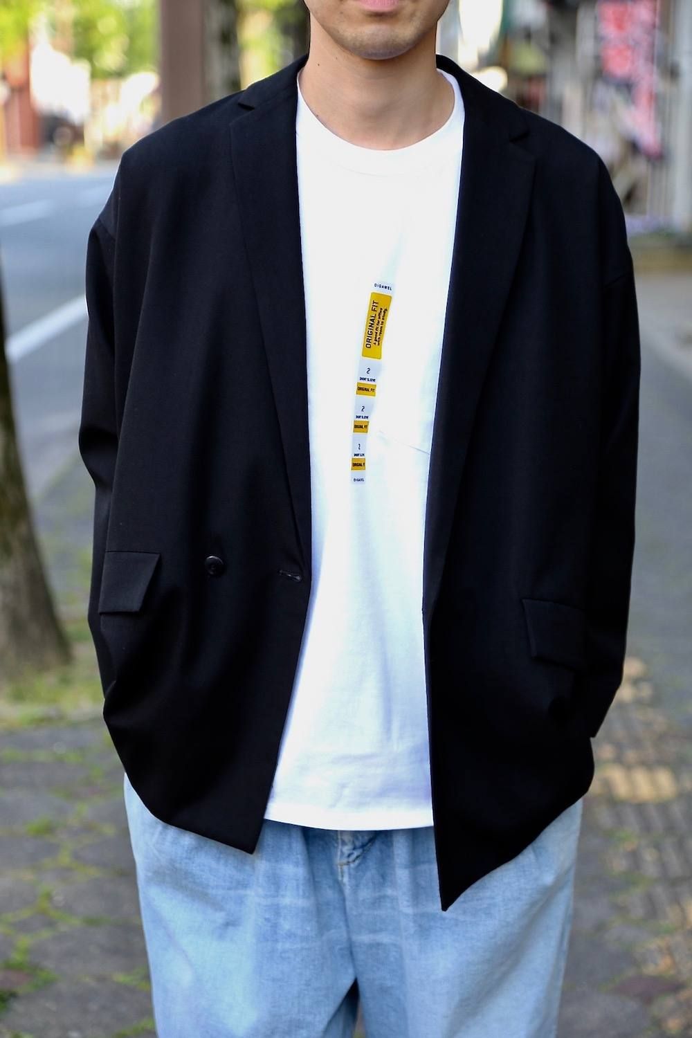 DIGAWEL(ディガウェル) POCKET T-SHIRT"WHITE"Style.2019.4.21.