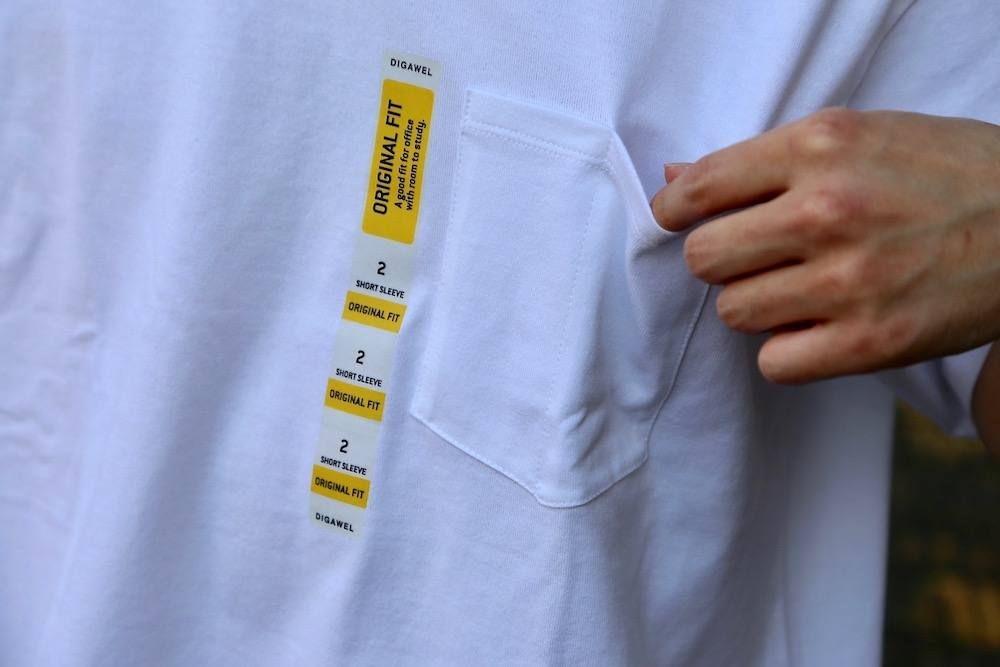 DIGAWEL(ディガウェル) POCKET T-SHIRT"WHITE"Style.2019.4.21.