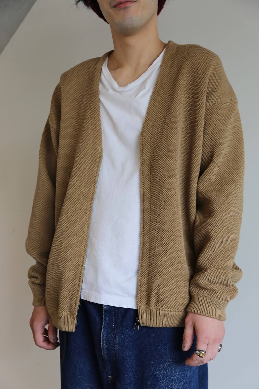 crepuscule(クレプスキュール)moss stich cardigan.Style.2019.4