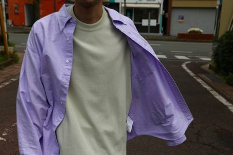 Graphpaper オックスフォードボタンダウンシャツ-Oxford L/S B.D Box Shirt"LAVENDER"Style.2019.4.14.