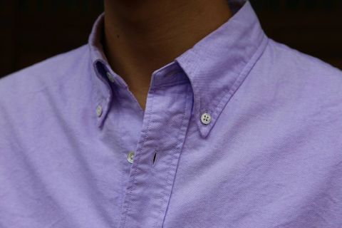 Graphpaper(グラフペーパー)オックスフォードボタンダウンシャツ-Oxford L/S B.D Box Shirt"LAVENDER"Style.2019.4.28.