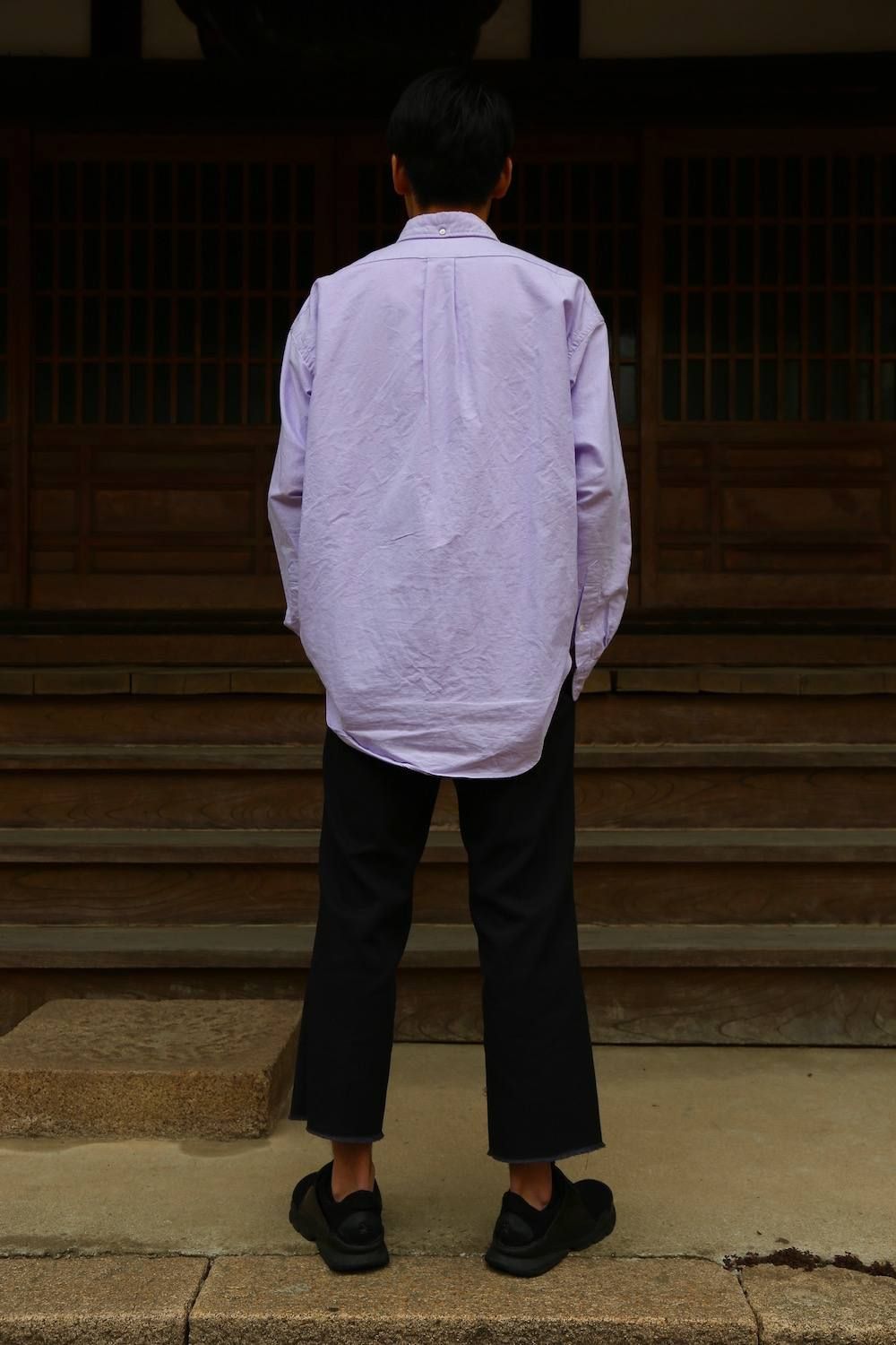 Graphpaper(グラフペーパー)オックスフォードボタンダウンシャツ-Oxford L/S B.D Box Shirt"LAVENDER"Style.2019.4.28.