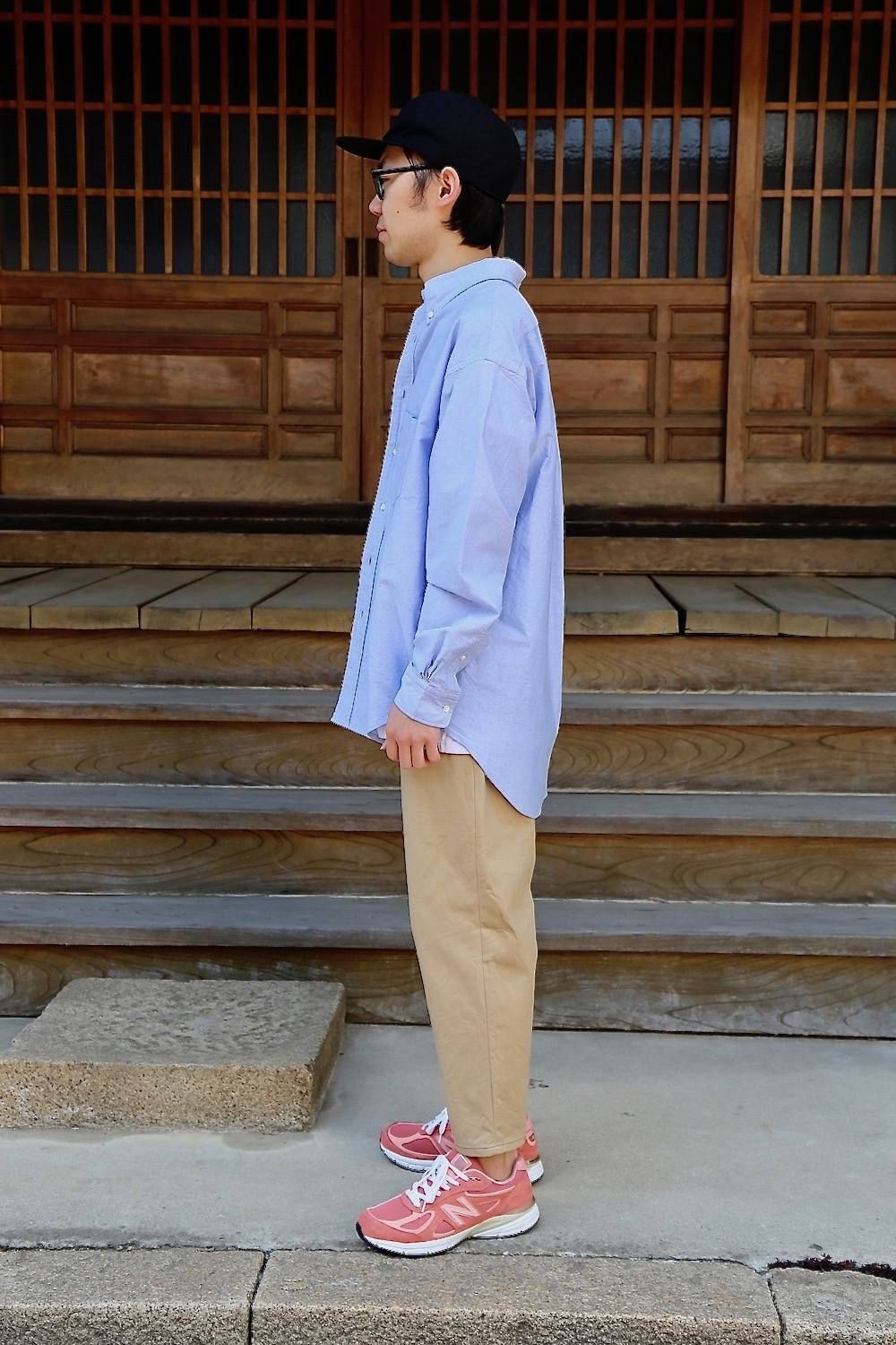 Graphpaper Oxford L/S B.D Box Shirt"BLUE"MIX.Style.2019.4.6.
