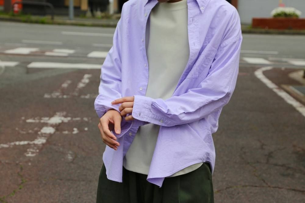 Graphpaper オックスフォードボタンダウンシャツ-Oxford L/S B.D Box Shirt"LAVENDER"Style.2019.4.14.