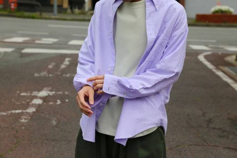Graphpaper オックスフォードボタンダウンシャツ-Oxford L/S B.D Box Shirt"LAVENDER"Style.2019.4.14.
