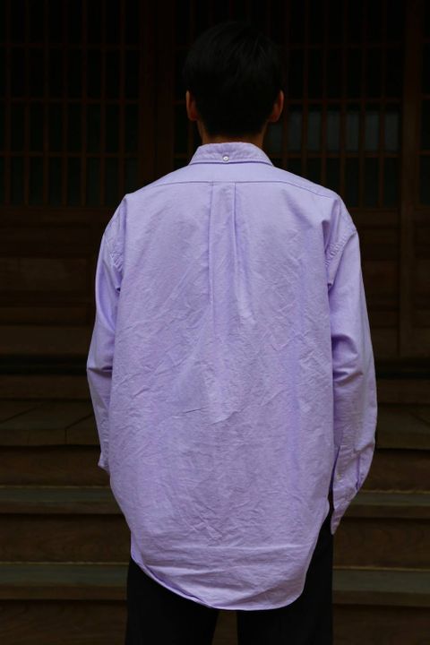 Graphpaper(グラフペーパー)オックスフォードボタンダウンシャツ-Oxford L/S B.D Box Shirt"LAVENDER"Style.2019.4.28.