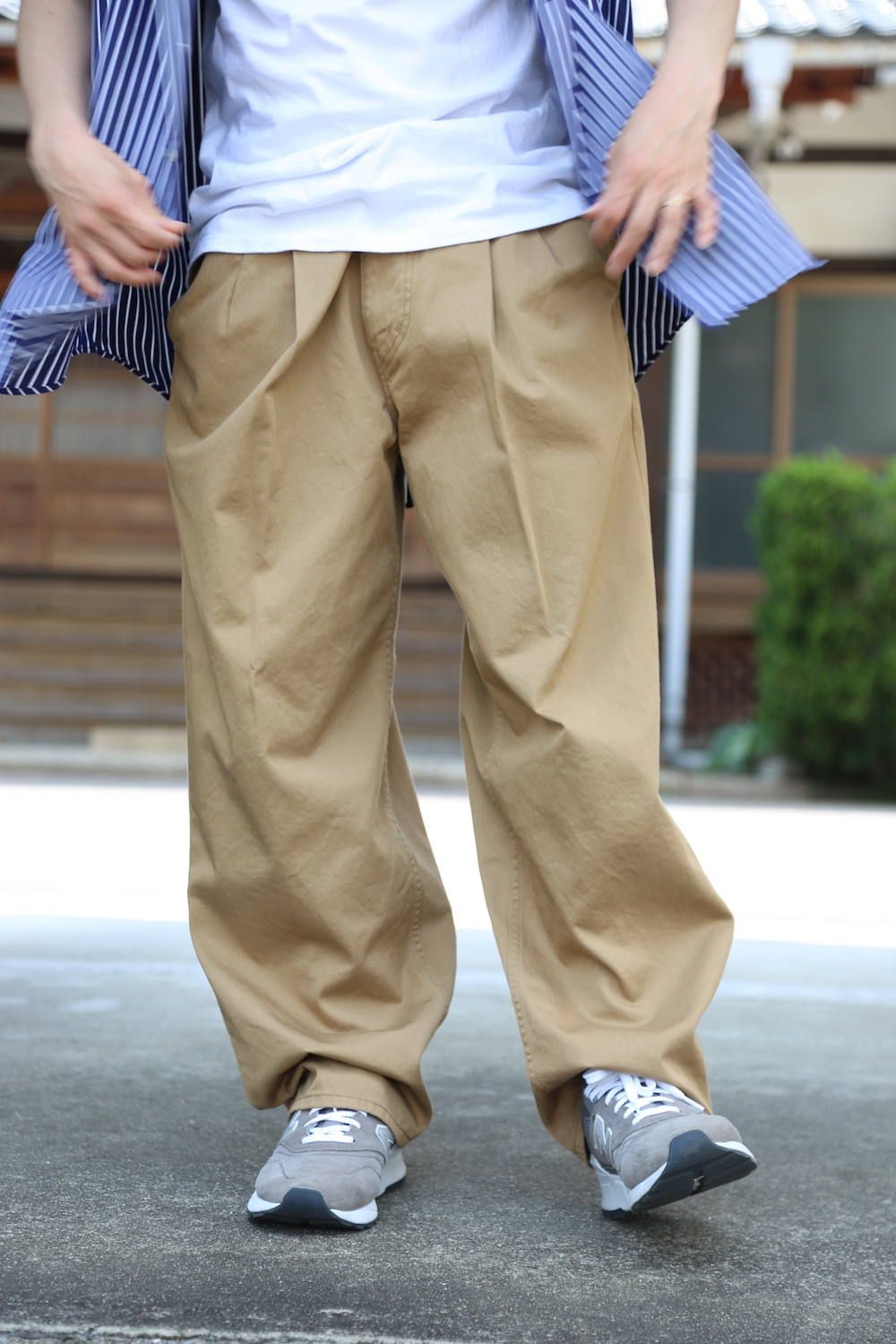 Graphpaper THOMAS MASON S/S B.D Box Shirtスタイル2019.4.23.