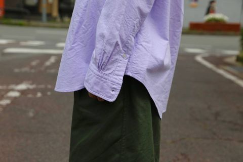 Graphpaper オックスフォードボタンダウンシャツ-Oxford L/S B.D Box Shirt"LAVENDER"Style.2019.4.14.