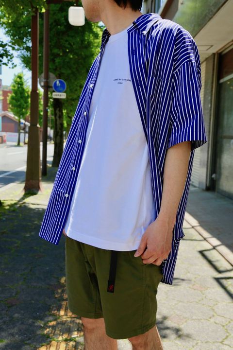 Graphpaper(グラフペーパー) THOMAS MASON S/S B.D Box Shirt"NAVY ST"Style.2019.5.3.
