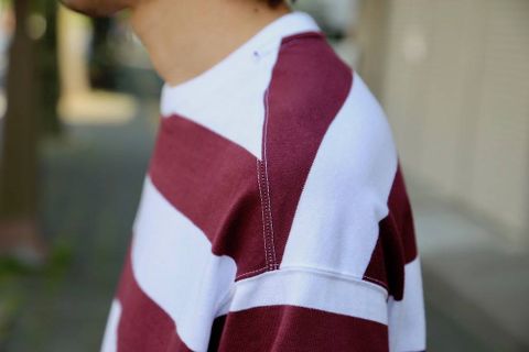 DIGAWEL(ディガウェル) MIN-NANO BORDER"WHITE BURGUNDY"Style.2019.5.4.