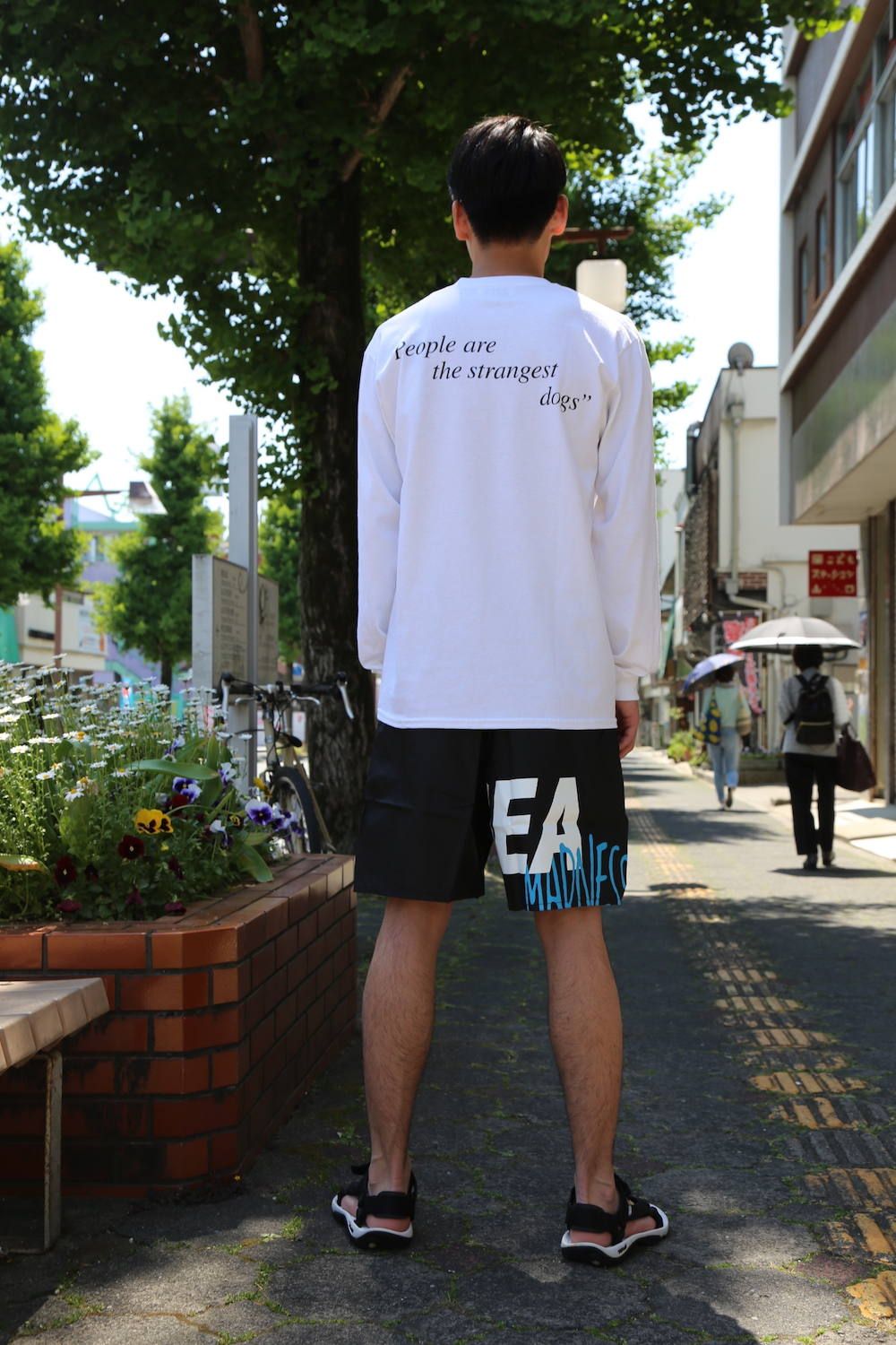 WIND AND SEA LONG SLEEVE CUT-SEWN DOGS PHOTO"WHITE"Style.2019.5.15.