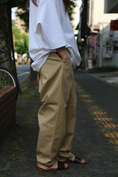 Graphpaper Stevensons Cook Pants"BEIGE"style.2019.5.26.