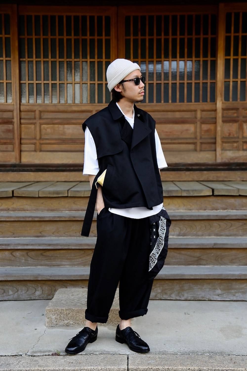 DIGAWEL(ディガウェル)TRENCH VEST"BLACK" Style.2019.5.10.