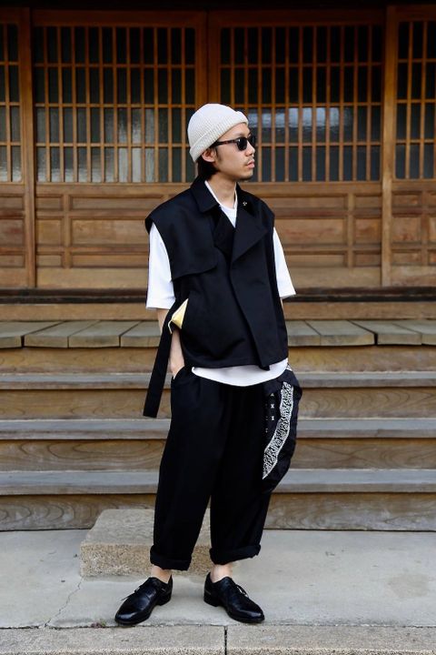 DIGAWEL(ディガウェル)TRENCH VEST"BLACK" Style.2019.5.10.