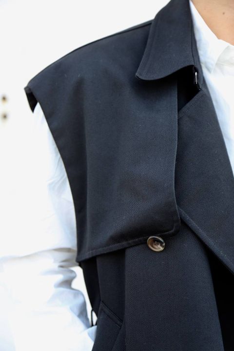 DIGAWEL(ディガウェル)TRENCH VEST"BLACK"Style.2019.5.12.