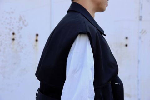 DIGAWEL(ディガウェル)TRENCH VEST"BLACK"Style.2019.5.12.