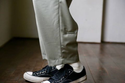 Dulcamara(ドゥルカマラ)よそいきタックワイドPT"STONE GREEN"Style.2019.5.20.