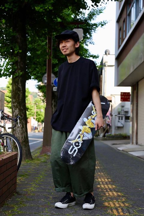 Graphpaper(グラフペーパー) S/S Oversized Tee"BLACK"Style.2019.5.26.