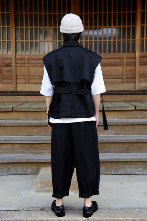 DIGAWEL(ディガウェル)TRENCH VEST"BLACK" Style.2019.5.10.