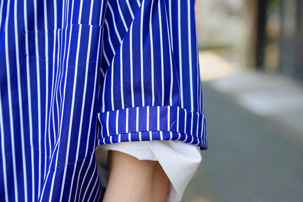 Graphpaper(グラフペーパー)THOMAS MASON S/S B.D Box Shirt"NAVY" Style.2019.5.13.